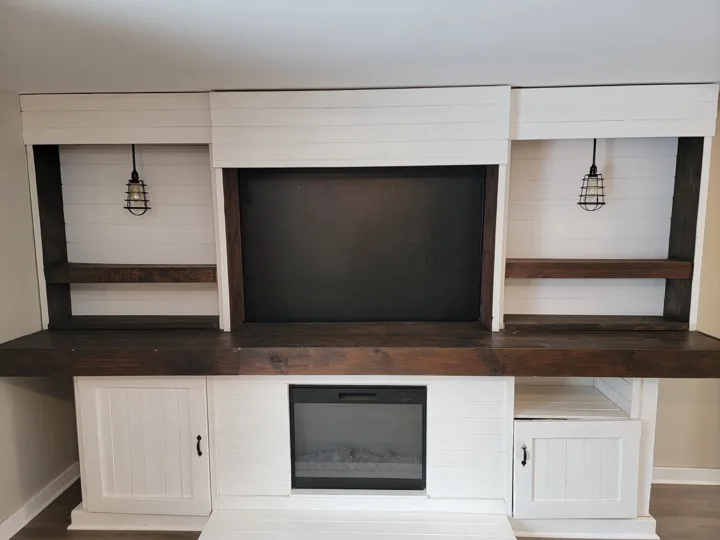 Fixr-Up: Fireplace surround with finished built-in cabinetry