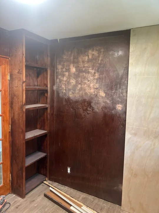 Fixr-Up: Wall preparation — paneling and shelving